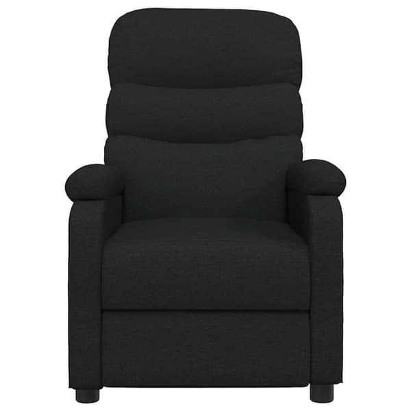 Massagefåtölj svart tyg