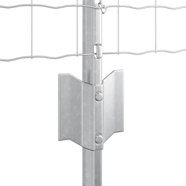 Stängsel med stolpe Silver 0,6 x 25 m Stål