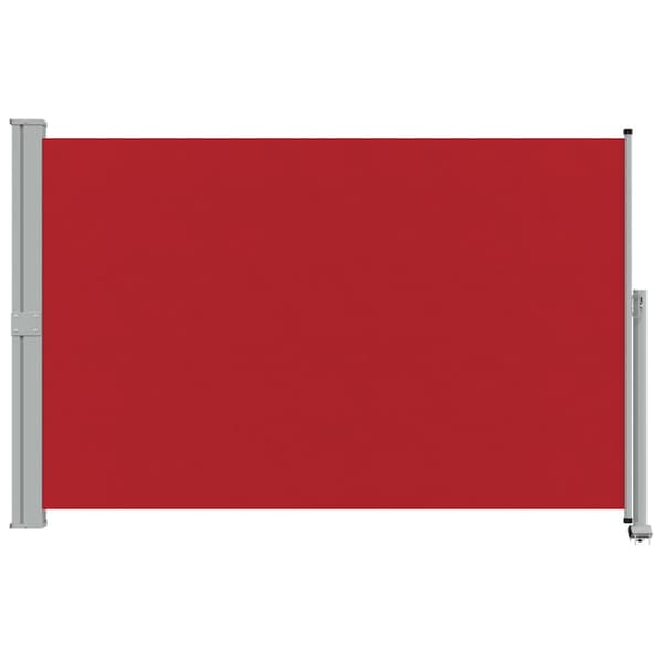 Infällbar sidomarkis 160x300 cm röd