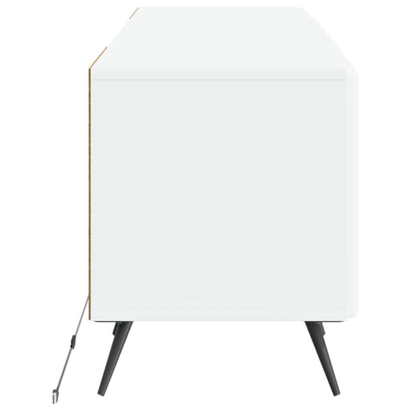 LED TV-skåp Vit Konstruerat trä