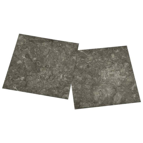 Golvplankor 55 pcs Grå 5,11 m² PVC