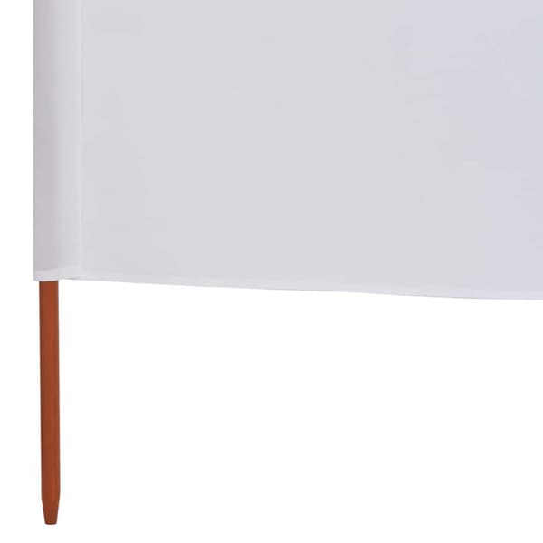 Vindskydd 6 paneler tyg 800x120 cm sandvit
