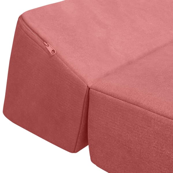 Fällbar Soffbed Rosa 120 x 60 x 49 cm Tyg