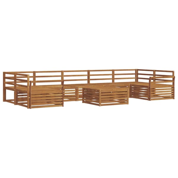 Utomhussoffset 8 pcs Naturfärg