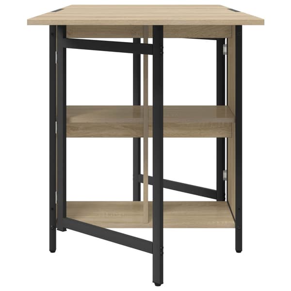 Matbord 144 x 60 x 75 cm Konstruerat trä Sonoma-ek Rektangulär