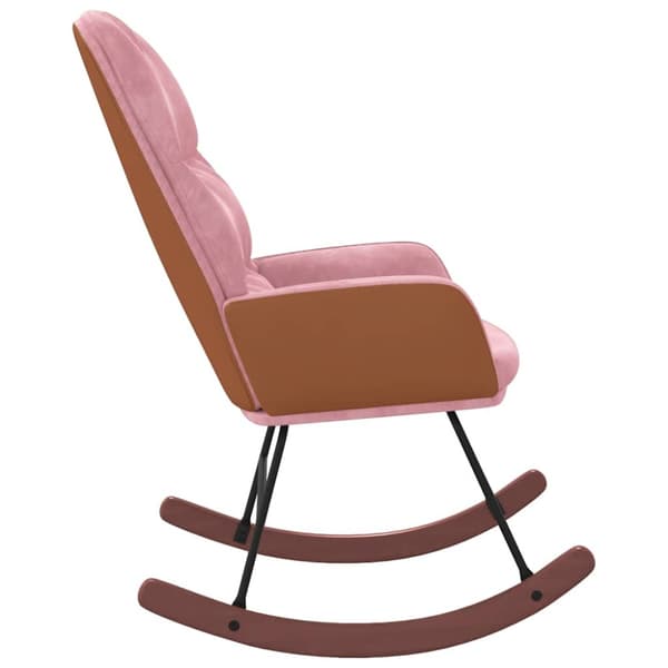 Gungstol rosa sammet