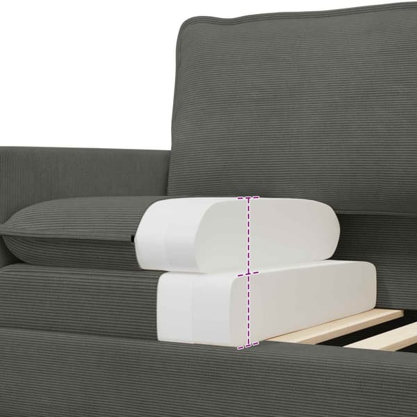 Soffa Mörkgrå 76 x 81 x 87,5 cm Tyg