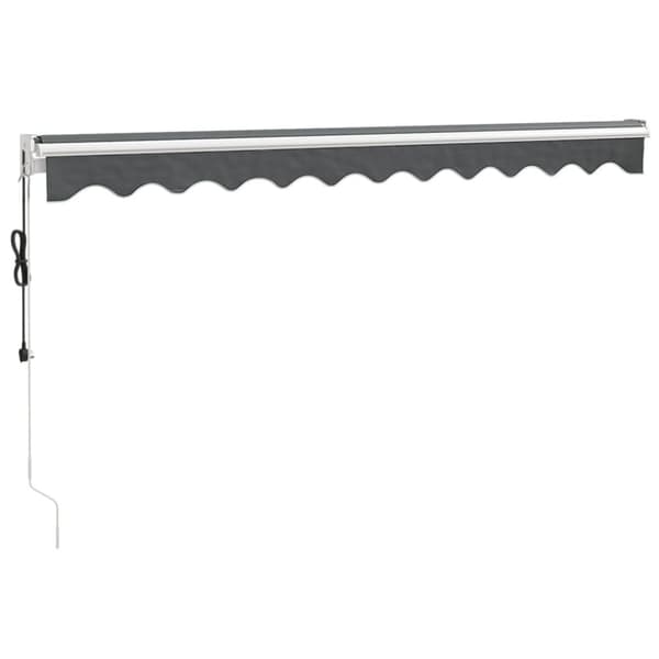 Automatisk infällbar markis antracit 3,5x2,5 m