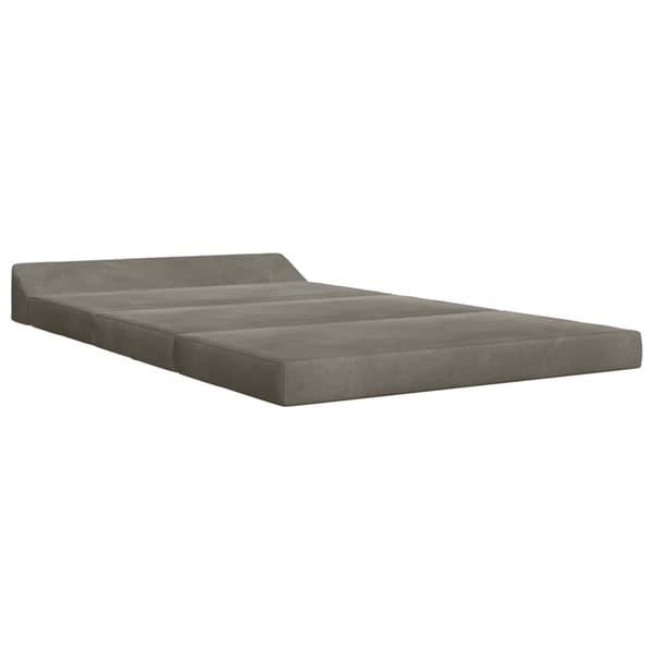 Fällbar Soffbed Ljusgrå 120 x 60 x 49 cm Tyg