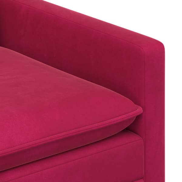 Soffa Vinröd 76 x 81 x 87,5 cm Sammet