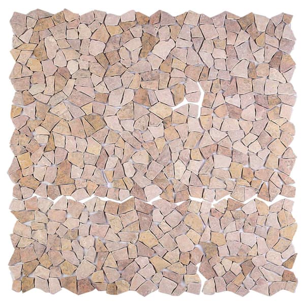 Mosaikplattor Röd 30 x 30 cm Marmor
