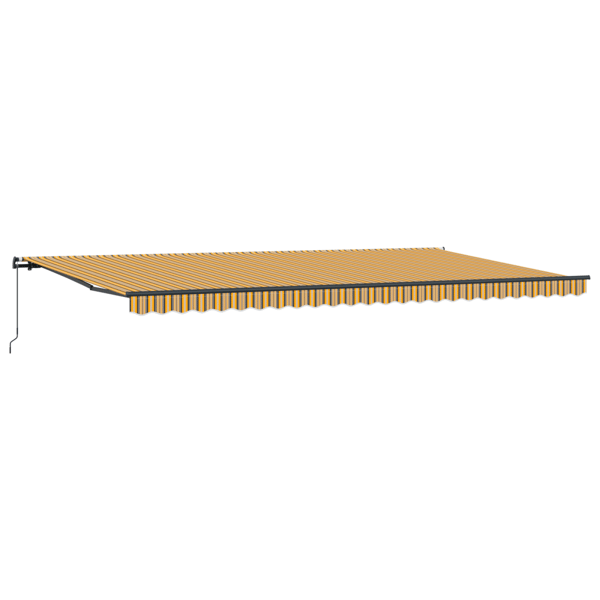 Utfällbar markis Flerfärgsdesign 600 × 350 cm