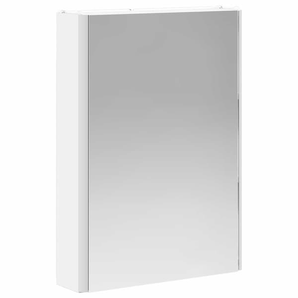 Badrumsmöbelset 5 pcs Vit Konstruerat trä och glas