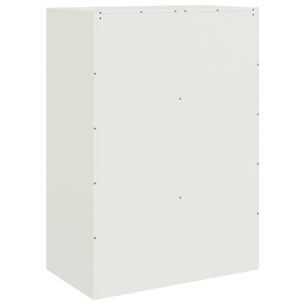 Högskåp vit 67x39x95 cm stål