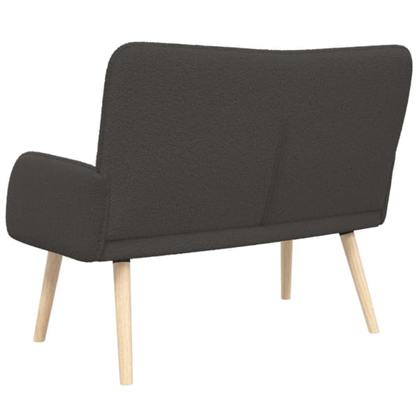2-sits soffa Mörkgrå 115 x 61 x 87 cm Bouclé
