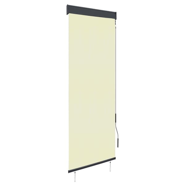 Rullgardin utomhus 60x250 cm gräddvit