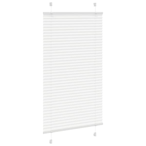 Plisserad persienn vit 80x100 cm tyg bredd 79,4 cm polyester
