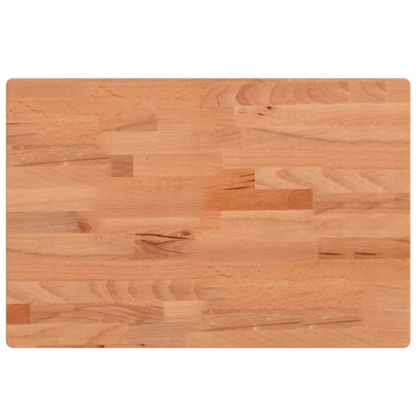 Bordsskiva 60x40x4 cm rektangulär massivt bokträ