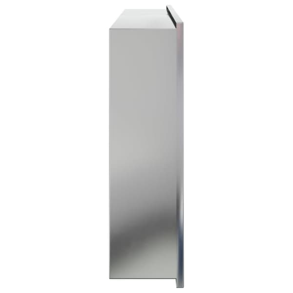 Duschnisch borstad silver 62x32x9 cm rostfritt stål