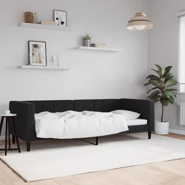 Dagbädd svart 80x200 cm sammet