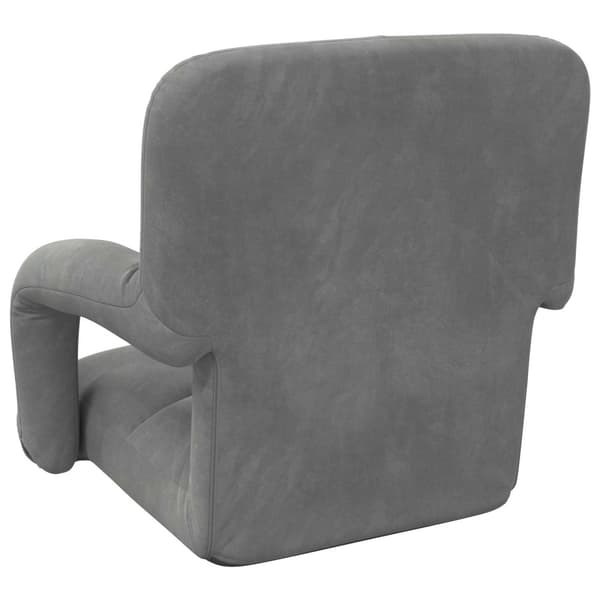 Golvstol Mörkgrå 58 x 62 x 58 cm Sammet