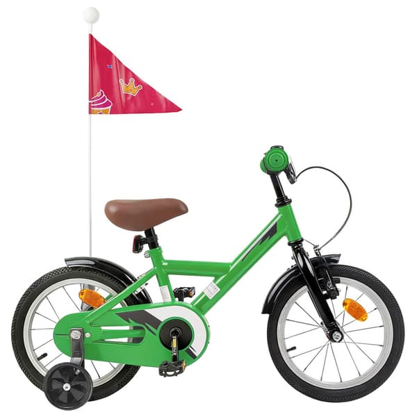 Barncykel 12 Tum för 2-4 åringar Grön