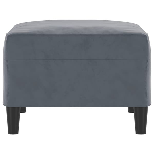 Fotpall mörkgrå 70x55x41 cm sammet