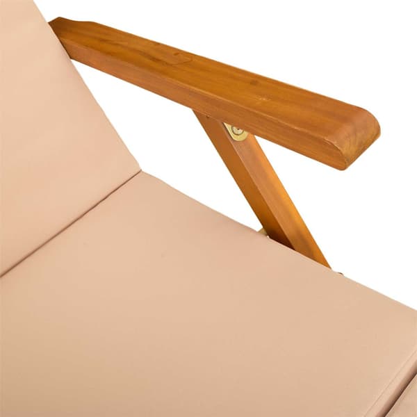 Reclining och Fällbar Solstol 2 pcs 55 x 146 x 91 cm
