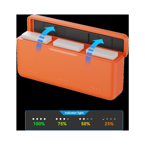 SmallRig 5922 Charging Case for Batteries for DJI Action 6