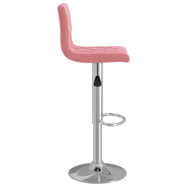 Barstolar 2 st rosa sammet