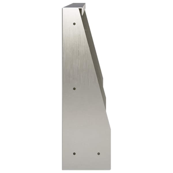 Stödvägg 4 st 60 x 12 x 30 cm Rostfritt stål Silver