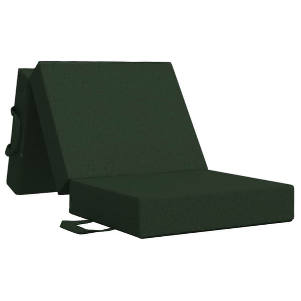 Fällbar Soffbed 90 x 67 x 45 cm Mörkgrön