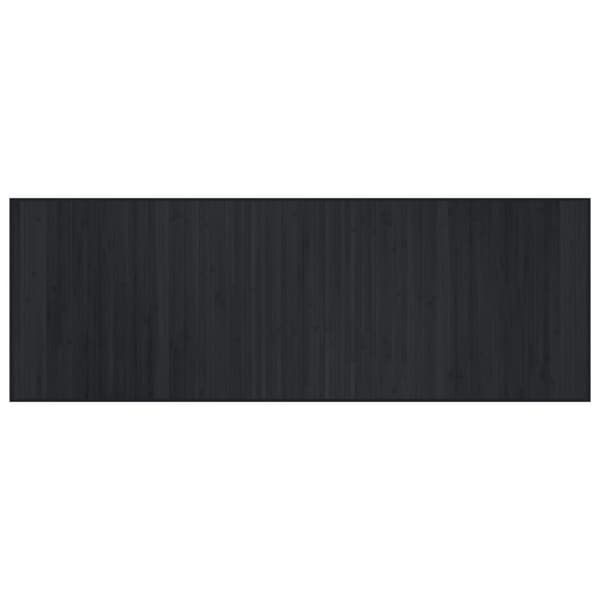 Matta rektangulär svart 70x200 cm bambu