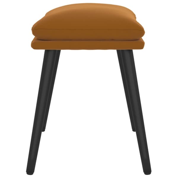 Fotpall brun 45x29,5x35 cm sammet