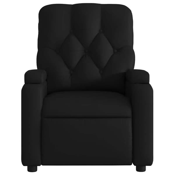 Massagefåtölj svart konstläder