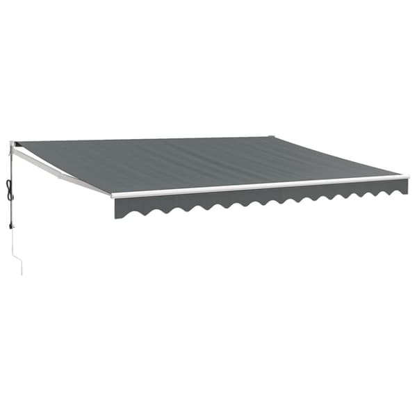 Automatisk infällbar markis antracit 4x3 m