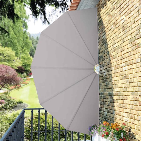 Sidomarkis för terrass gräddvit 200 cm