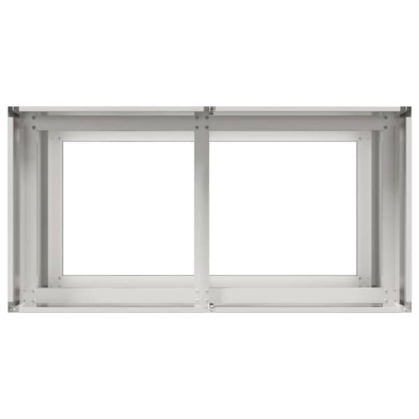 Planteringskärl 80x40x80 cm rostfritt stål