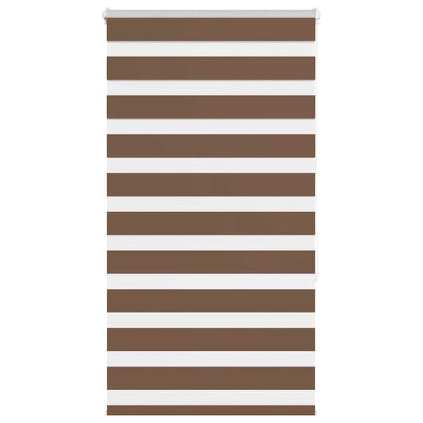 Rullgardin zebra brun 80x150 cm tyg bredd 75,9 cm polyester