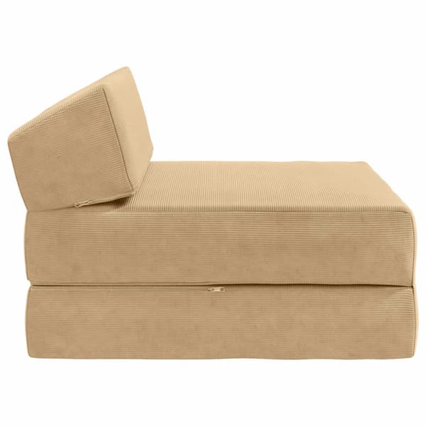 Fällbar Soffbed Grön grå 60 x 70 x 41 cm Tyg