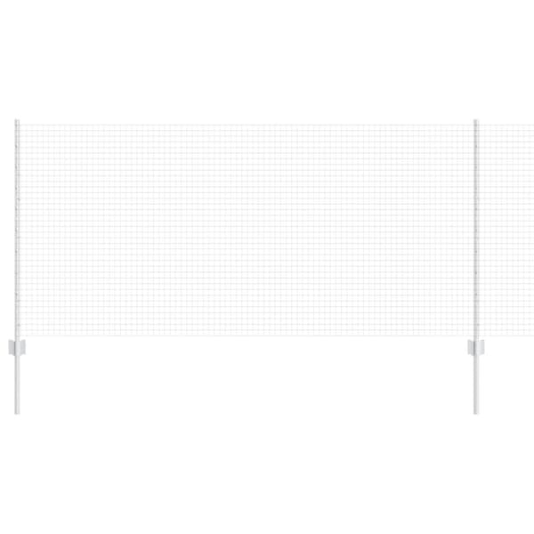 Stängsel med stolpe Silver 1 x 50 m Stål