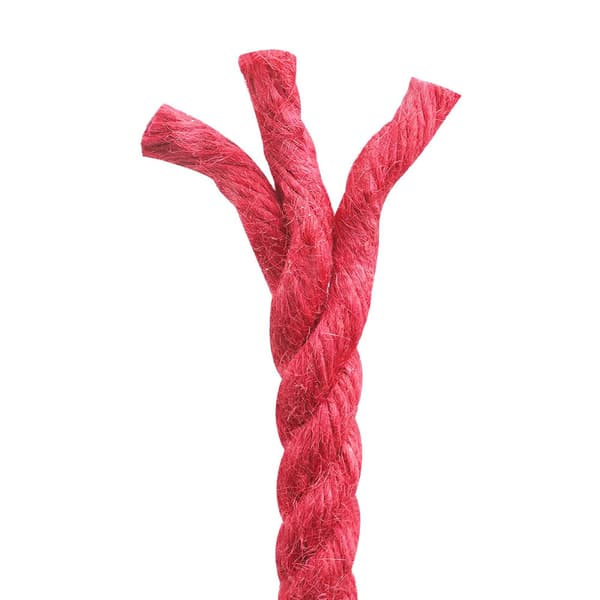 Juterep Röd 100% Tossa jute
