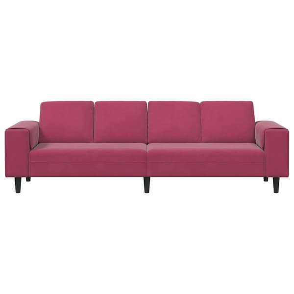 Vardagsrumsoffa Vinröd 250 x 77 x 76 cm