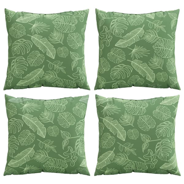 Spridda Kuddar Löv 4 pcs Bladmönster 60 x 60 cm Polyester Tyg