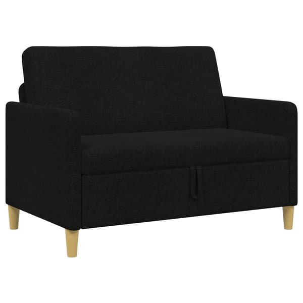 Soffa med förvaring Svart 122 x 78 x 87 cm Polyester