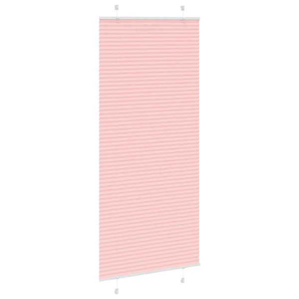 Plisserad persienn rosa 90x200 cm tyg bredd 89,4 cm polyester