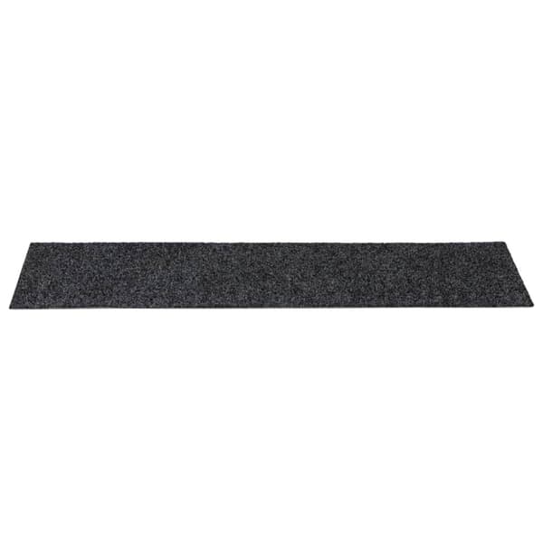 Trappmattor självhäftande 30 st 76x20 cm mörkgrå rektangulära