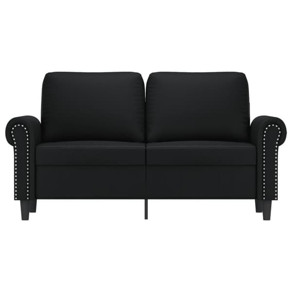 2-sitssoffa svart 120 cm konstläder