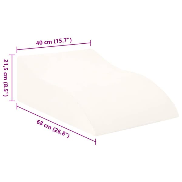 Ben Kudde 68 x 40 x 21,5 cm PU skum Vit