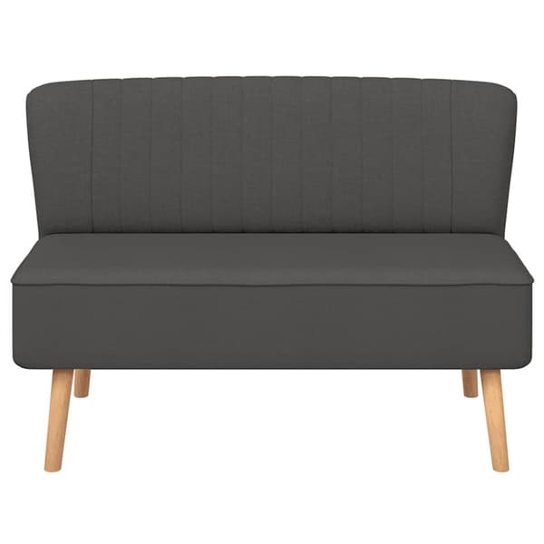 Soffa tyg 117x55,5x77 cm mörkgrå
